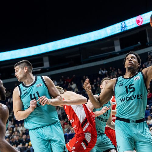  LKL: „Wolves“ – Mažeikių „M Basket“  © P. Peleckio / BNS nuotr.