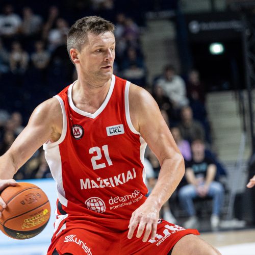  LKL: „Wolves“ – Mažeikių „M Basket“  © P. Peleckio / BNS nuotr.