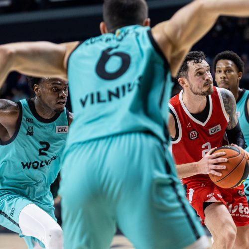 LKL: „Wolves“ – Mažeikių „M Basket“  © P. Peleckio / BNS nuotr.