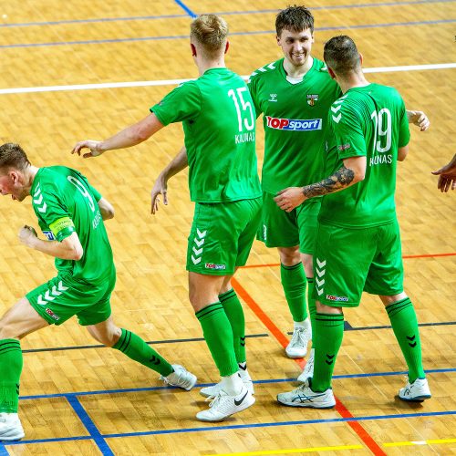 Salės futbolo A lygos finalas: „K.Žalgiris“ – „Vikingai“ 2:1  © Evaldo Šemioto nuotr.