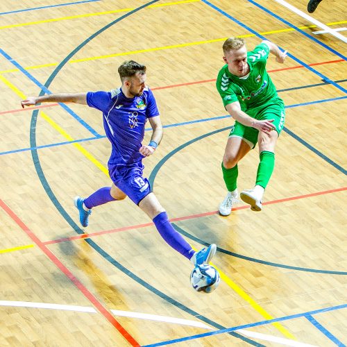 Salės futbolo A lygos finalas: „K.Žalgiris“ – „Vikingai“ 2:1  © Evaldo Šemioto nuotr.