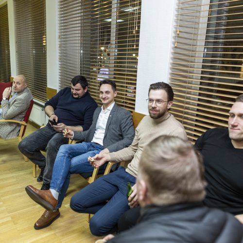 Socialdemokratai laukia rinkimų rezultatų  © I. Gelūno/BNS nuotr.