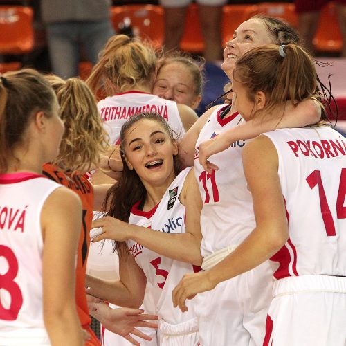 Čekija – Nyderlandai 64:54. Merginų U16 EČ  © Evaldo Šemioto nuotr.