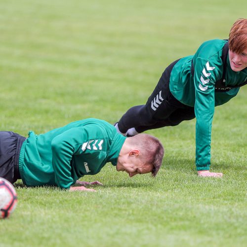 „Kauno Žalgirio“ futbolininkų treniruotė  © Evaldo Šemioto nuotr.