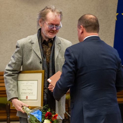 Įteiktos Vyriausybės kultūros ir meno premijos   © Pauliaus Peleckio/Fotobanko nuotr.