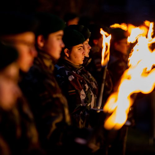 Atminimo laužų uždegimo ceremonija Vilniuje  © I. Gelūno / Fotobanko nuotr.