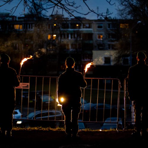 Atminimo laužų uždegimo ceremonija Vilniuje  © I. Gelūno / Fotobanko nuotr.
