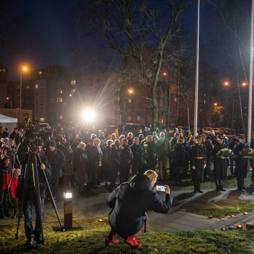 Atminimo laužų uždegimo ceremonija Vilniuje  © I. Gelūno / Fotobanko nuotr.