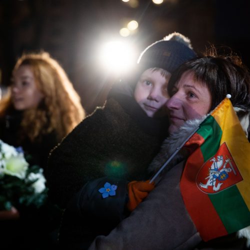 Atminimo laužų uždegimo ceremonija Vilniuje  © I. Gelūno / Fotobanko nuotr.