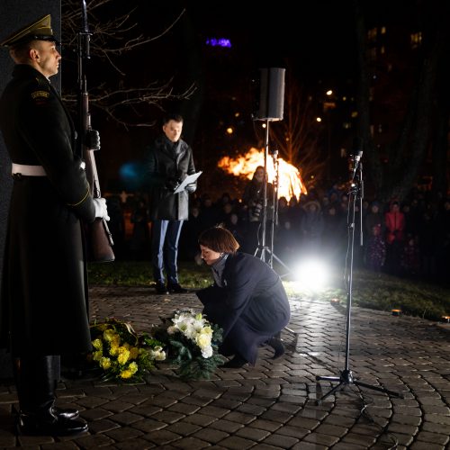 Atminimo laužų uždegimo ceremonija Vilniuje  © I. Gelūno / Fotobanko nuotr.