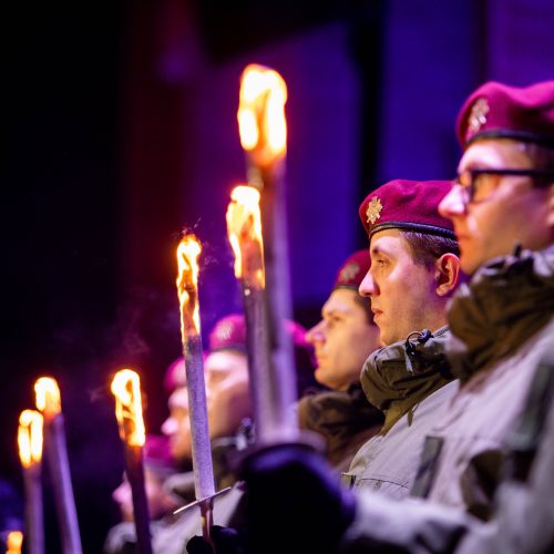 Atminimo laužų uždegimo ceremonija Vilniuje  © I. Gelūno / Fotobanko nuotr.