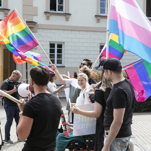 LGBT bendruomenė surengė prezidento padrąsinimo akciją  © P. Peleckio / Fotobanko nuotr.