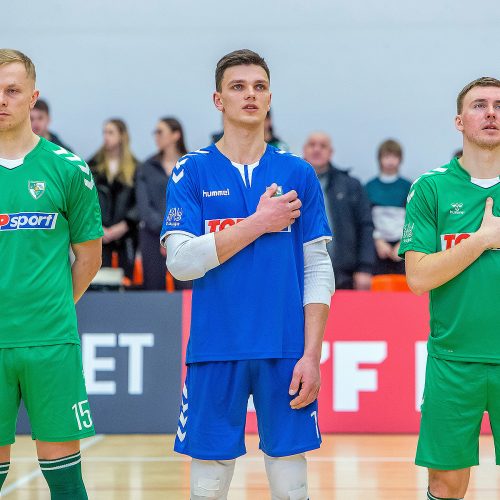 Lietuvos futsalo taurės finalas: „K. Žalgiris“ – „Saulės kraštas“ 4:0  © E. Šemioto nuotr.