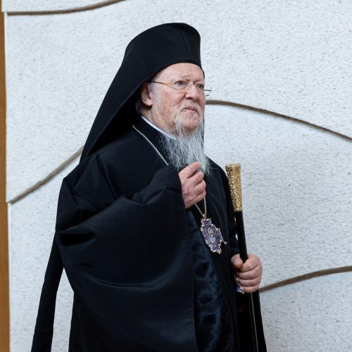 I. Šimonytė susitiko su Konstantinopolio patriarchu Baltramiejumi I  © P. Peleckio / BNS nuotr.