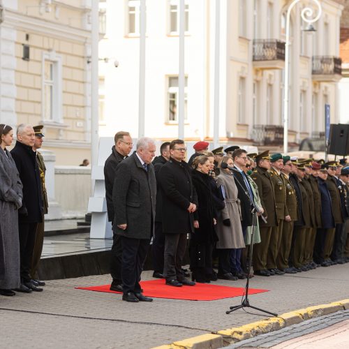 Krašto apsaugos ministrų pasikeitimo ceremonija  © G. Skaraitienės / BNS nuotr.