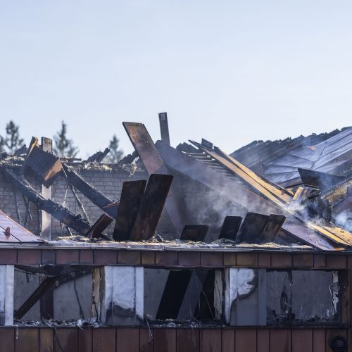 Medininkų pasienio punkte kilo gaisras  © I. Gelūno / BNS, Muitinės kriminalinės tarnybos nuotr.