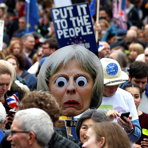 Masinė demonstracija prieš „Brexit“  © Scanpix nuotr.