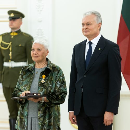 Valstybės apdovanojimų įteikimo ceremonija  © Ž. Gedvilos / BNS nuotr.