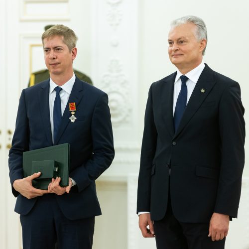 Valstybės apdovanojimų įteikimo ceremonija  © Ž. Gedvilos / BNS nuotr.