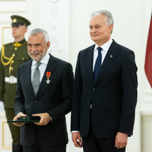 Valstybės apdovanojimų įteikimo ceremonija  © Ž. Gedvilos / BNS nuotr.