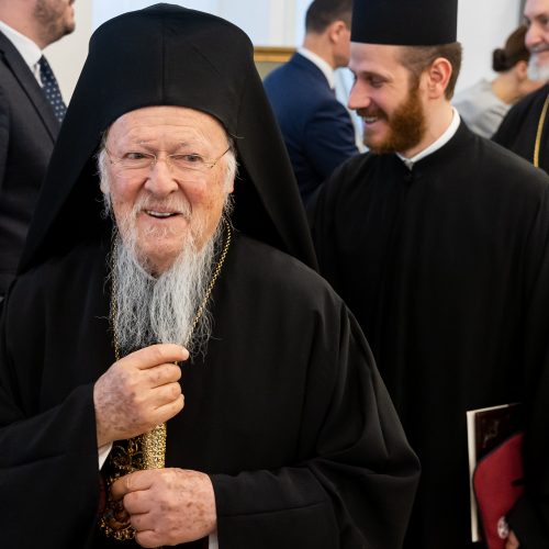 Seimo pirmininkė susitiko su Konstantinopolio patriarchu Baltramiejumi I  © Ž. Gedvilos / BNS nuotr.