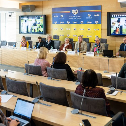 Spaudos konferencija „Švietimo, mokslo ir sporto ministerija užsimojo mažinti pagalbą vaikams“  © Ž. Gedvilos / BNS nuotr.