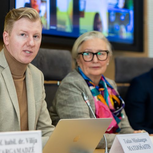 Spaudos konferencija „Švietimo, mokslo ir sporto ministerija užsimojo mažinti pagalbą vaikams“  © Ž. Gedvilos / BNS nuotr.