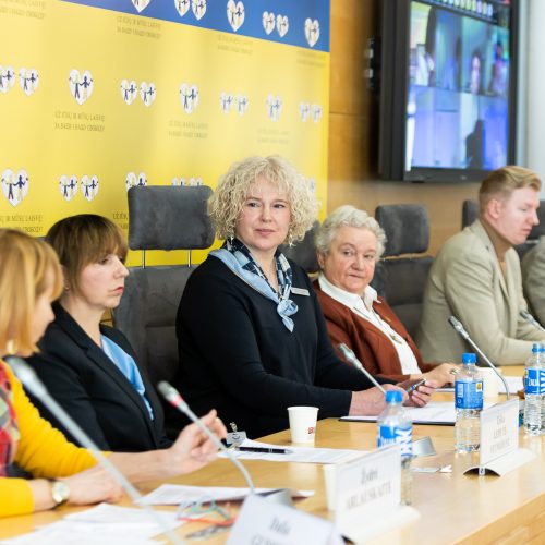 Spaudos konferencija „Švietimo, mokslo ir sporto ministerija užsimojo mažinti pagalbą vaikams“  © Ž. Gedvilos / BNS nuotr.