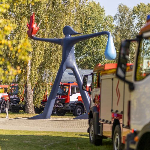 Priešgaisrinėms gelbėjimo tarnyboms perduoti 47 automobiliai  © I. Gelūno / BNS nuotr.