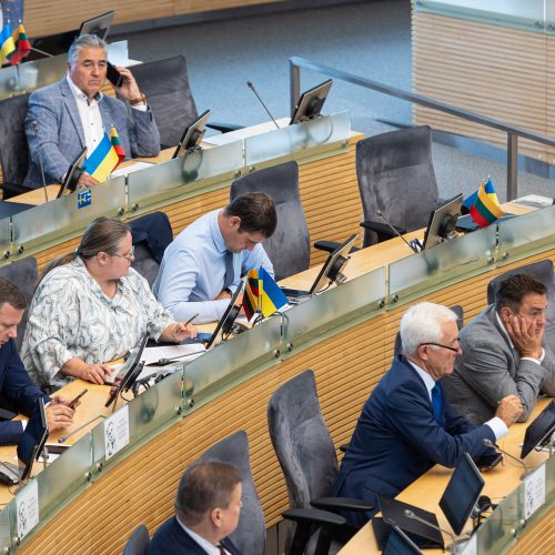 Siūlymas pradėti apkaltos procesą R. Žemaitaičiui  © P. Peleckio / BNS nuotr.
