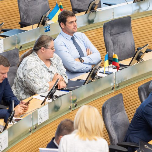 Siūlymas pradėti apkaltos procesą R. Žemaitaičiui  © P. Peleckio / BNS nuotr.