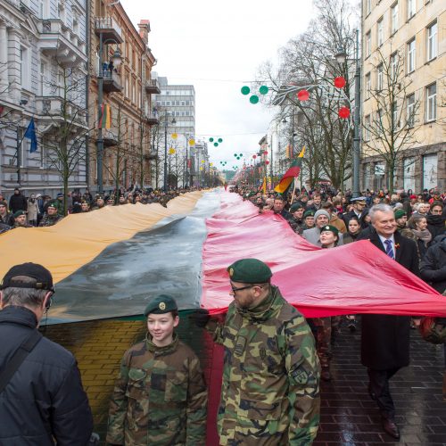 Tūkstančiai žmonių Vilniuje dalyvavo šventinėse eitynėse  © Butauto Barausko nuotr.