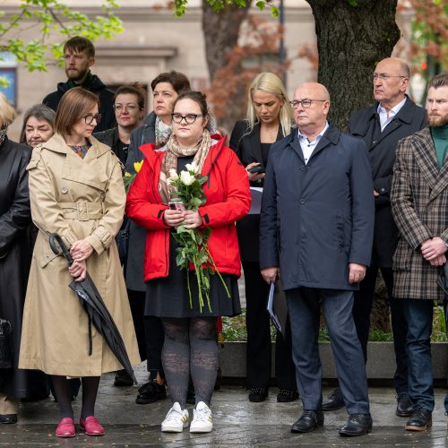 Kaune minimos 50-osios R. Kalantos susideginimo metinės  © M. Zinkevičiaus / Kauno miesto savivaldybės nuotr.