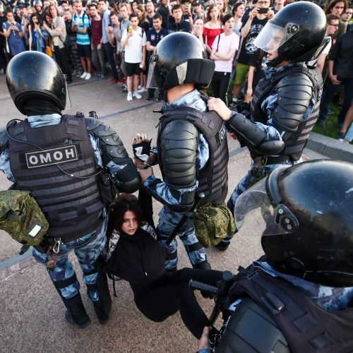 Protestuotojai Maskvoje  © Scanpix nuotr.