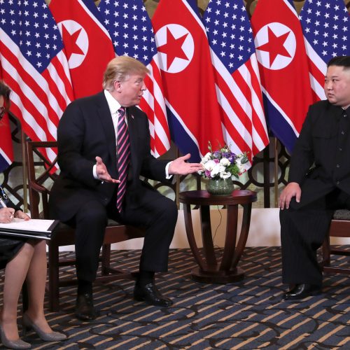 D. Trumpo ir Kim Jong Uno susitikimas Hanojuje  © Scanpix nuotr.