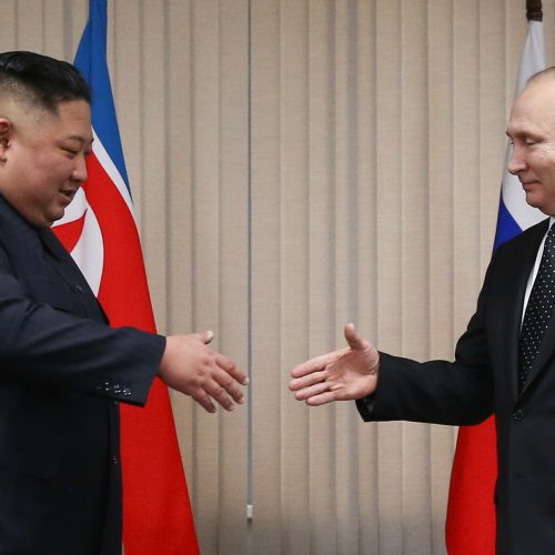 V. Putino ir Kim Jong Uno susitikimas Vladivostoke  © Scanpix nuotr.