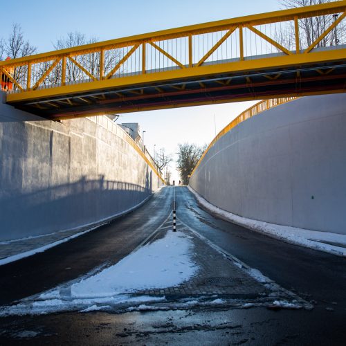 Lentvaryje atidarytas naujas tunelis po geležinkeliu  © L. Balandžio / „BNS Foto“ nuotr.