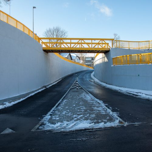 Lentvaryje atidarytas naujas tunelis po geležinkeliu  © L. Balandžio / „BNS Foto“ nuotr.