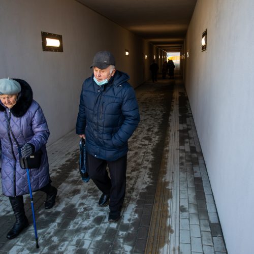 Lentvaryje atidarytas naujas tunelis po geležinkeliu  © L. Balandžio / „BNS Foto“ nuotr.