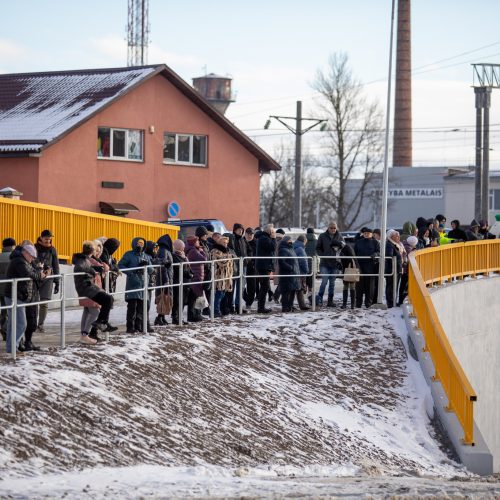 Lentvaryje atidarytas naujas tunelis po geležinkeliu  © L. Balandžio / „BNS Foto“ nuotr.