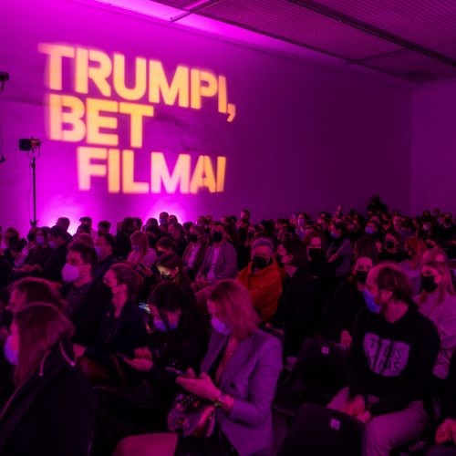 15-ojo Vilniaus tarptautinio trumpųjų filmų festivalio atidarymo ceremonija  © I. Gelūno / BNS nuotr.