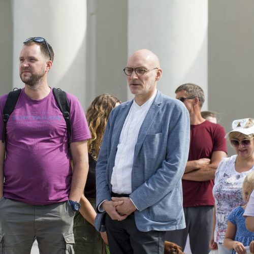 Protestas prieš privalomą testavimą ir skiepus  © Butauto Barausko nuotr.