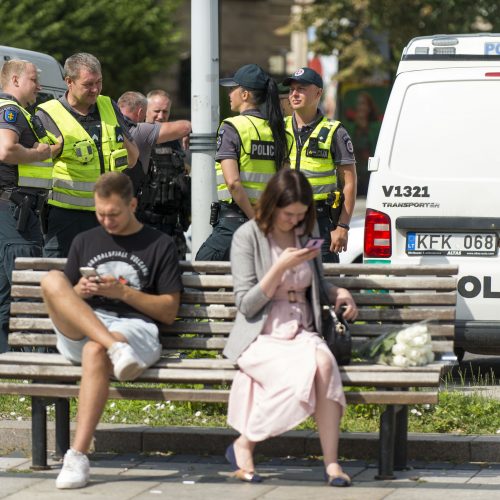 Protestas prieš privalomą testavimą ir skiepus  © Butauto Barausko nuotr.