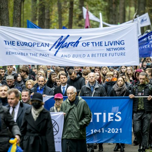 Holokausto pradžios Lietuvoje 80-ųjų metinių minėjimas  © P. Peleckio / Fotobanko nuotr.