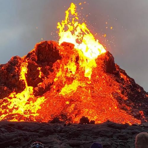 Lietuvis iš arti stebi prabudusį Islandijos ugnikalnį  © Asmeninio archyvo nuotr.