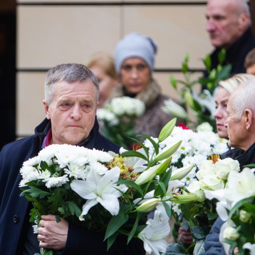 Aktorius A. Storpirštis atgulė amžino poilsio Menininkų kalnelyje  © I.Gelūno/BFL nuotr.