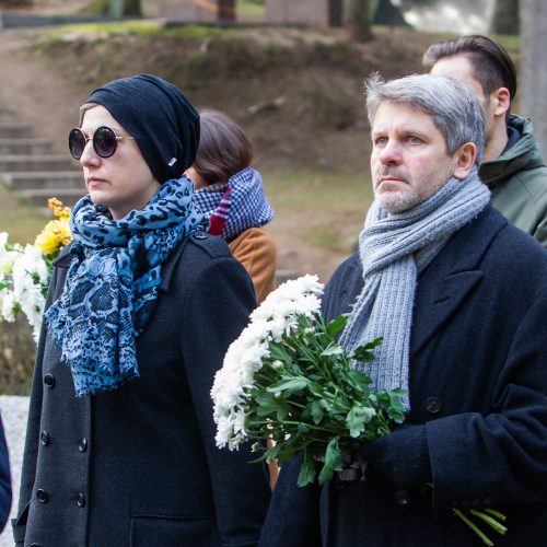 Aktorius A. Storpirštis atgulė amžino poilsio Menininkų kalnelyje  © I.Gelūno/BFL nuotr.