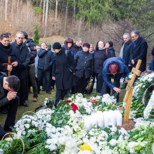 Aktorius A. Storpirštis atgulė amžino poilsio Menininkų kalnelyje  © I.Gelūno/BFL nuotr.