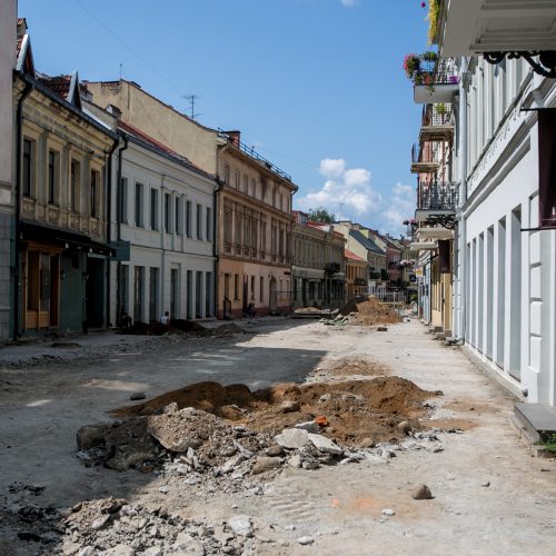 Vilniaus gatvės rekonstrukcija pažėrė pirmuosius lobius  © Vilmanto Raupelio, skaitytojo nuotr.