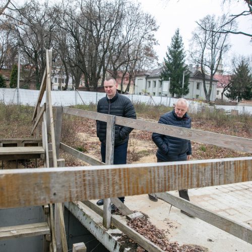 Kaune paskelbta „Krepšinio namų“ statybų pradžia  © Teodoro Biliūno nuotr.